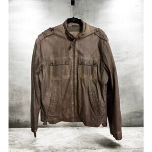 Men →L- Coats & Jackets → Faux Leather / Moto / Fashion Jacket